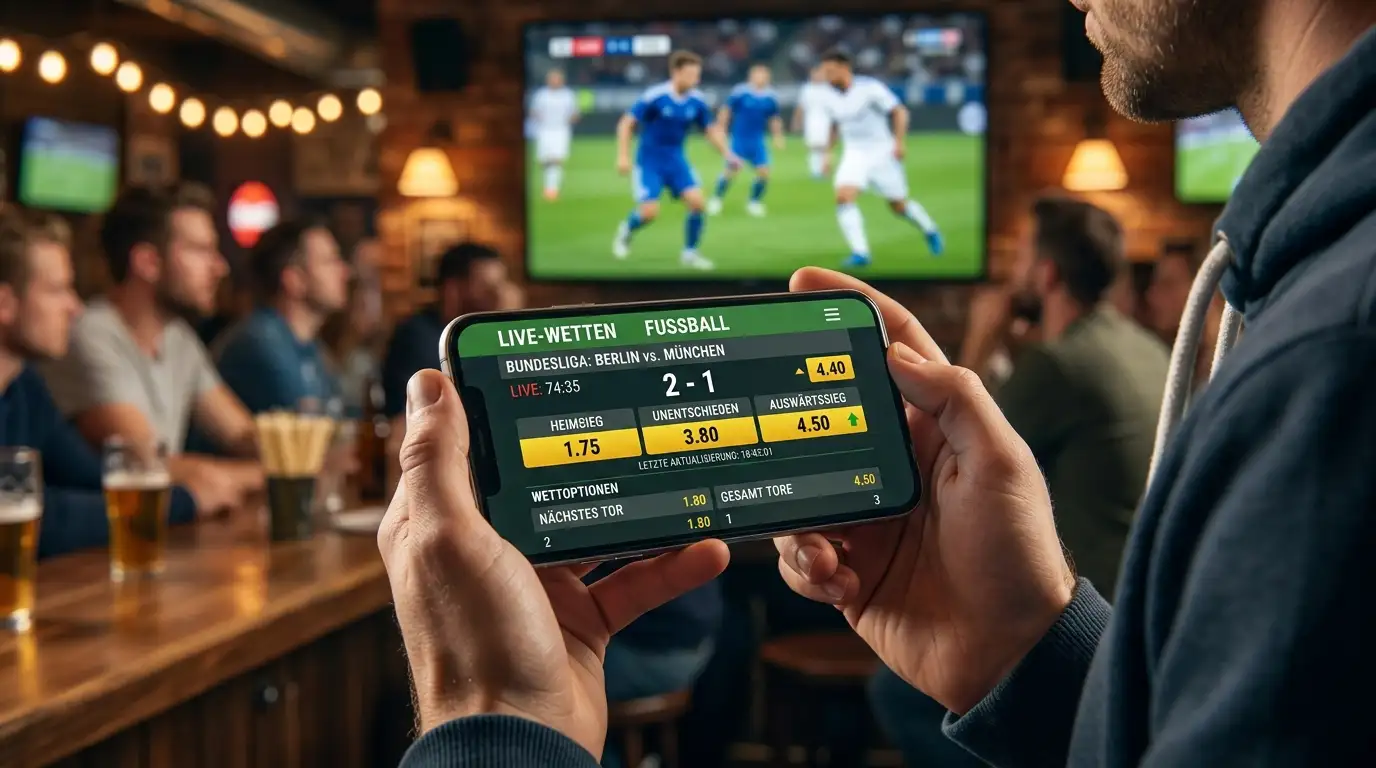 Bundesliga Livewetten auf dem Smartphone: In-Play-Wetten mit GGL-Lizenz
