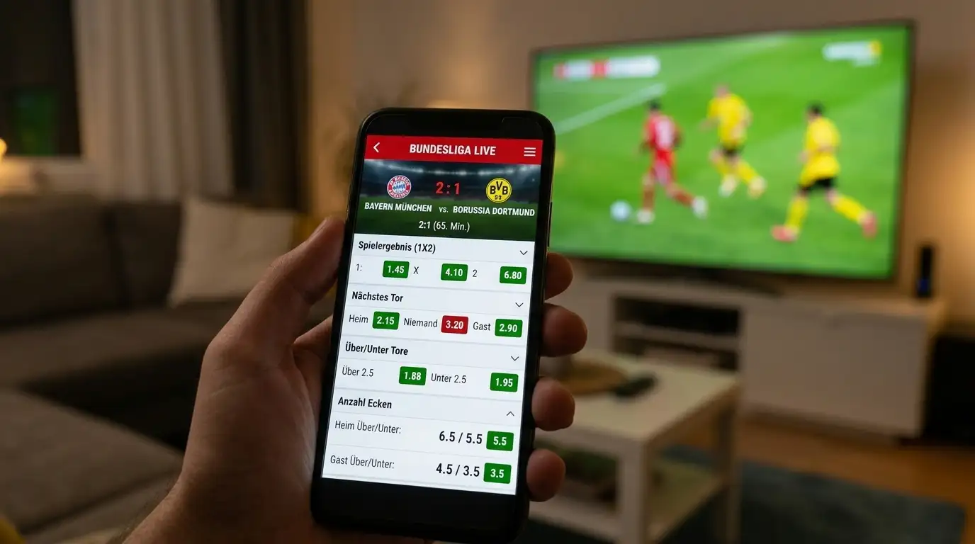 Livewetten Bundesliga Markttiefe — Live-Quoten und verfügbare Märkte während des Spiels